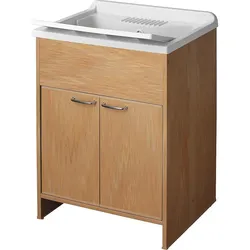 Waschtrog mit Unterschrank mit 2 Türen LxBxH: 600x500x850mm