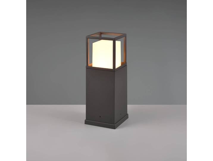 Trio Lighting LED Sockelleuchte Witham, schwarz, Aluminium, Modern, LED Außenleuchte
