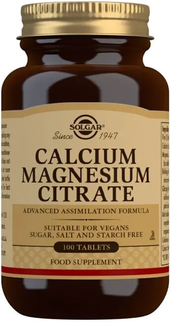 Solgar Calciuim Magnesium Citrate 100 Tabs