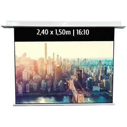 KIMEX - Motorisierte Einbau-Leinwand 2,40 x 1,50m - Format 16:10 - Wi-Fi