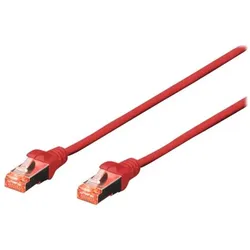 Digitus CAT6 S-FTP Patchk.,5m, Rot (S/FTP, CAT6, 5 m), Netzwerkkabel