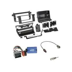 Radioeinbauset 2-DIN Radioblende+Lenkradadapter 17 PIN für BMW 3er (E46) 1998...