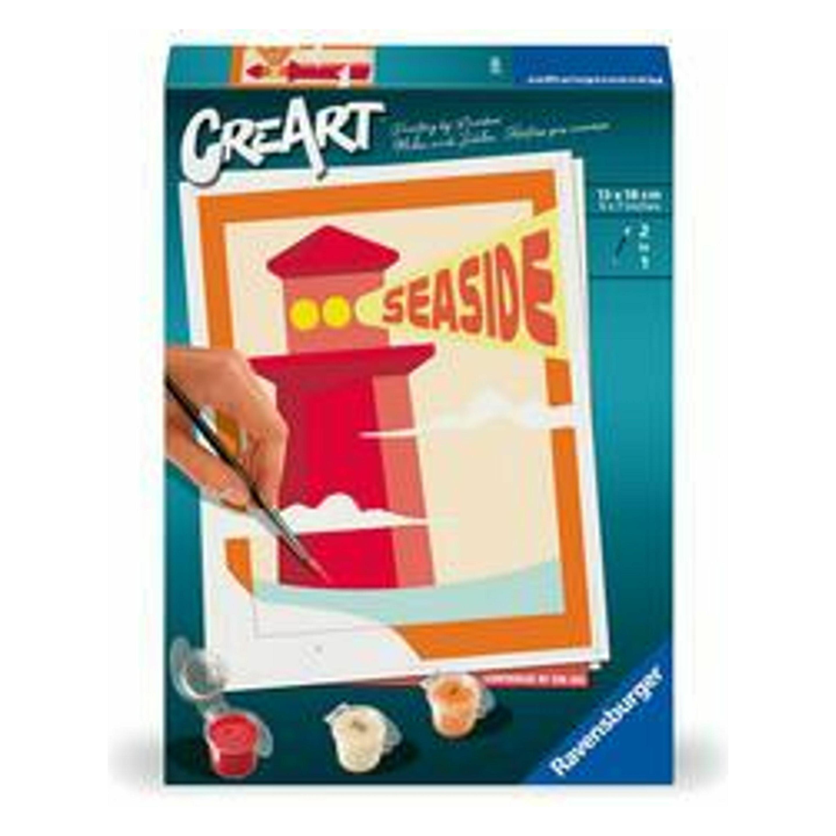 Ravensburger CreArt - Malen nach Zahlen 23899 - Lighthouse by the Sea - ab 12 Jahren (23899)