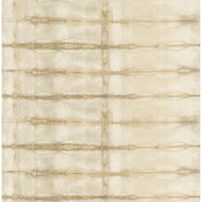 A-Street Prints Modulus Wheat Geometric Stripe Wallpaper