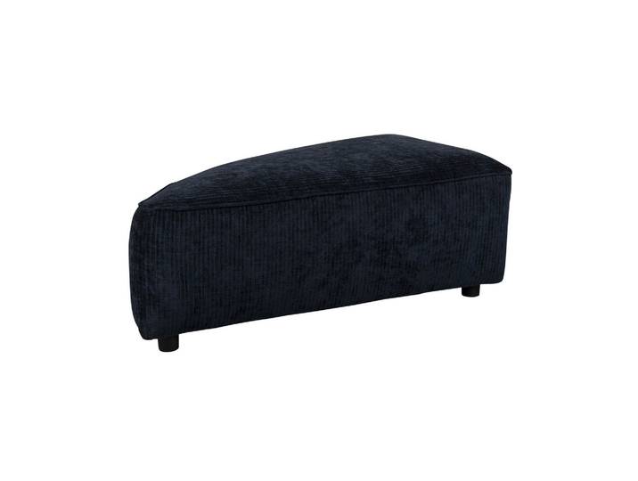 Pouf en tissu bleu, élément gauche, 1 place, modulable, triangula