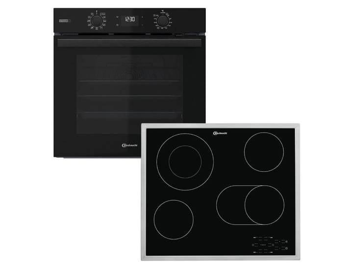 BAUKNECHT Backofen-Set BAKO 760 Steam, mit 1-fach-Teleskopauszug, Hydrolyse, GentleSteam – für ein saftiges Inneres und ein knuspriges Äußeres