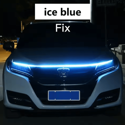 Inspire Curations LED Scanning Car Hood Light Strip For Daytime Running And Start Up Effect ice Blue do Not Scan 120cm