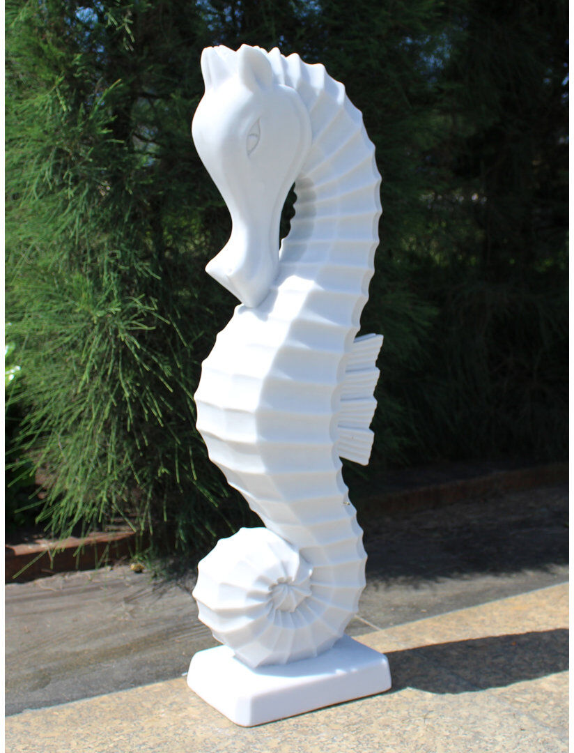 ENIGMA Seahorse White 52cm H x 11cm W x 16m D