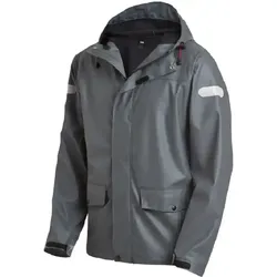 PU Stretch-Regenjacke "RAINER" - S - anthrazit