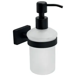 Novaservis Seifenspender Ferro Greta schwarz matt Metall, Glas AGR34BL