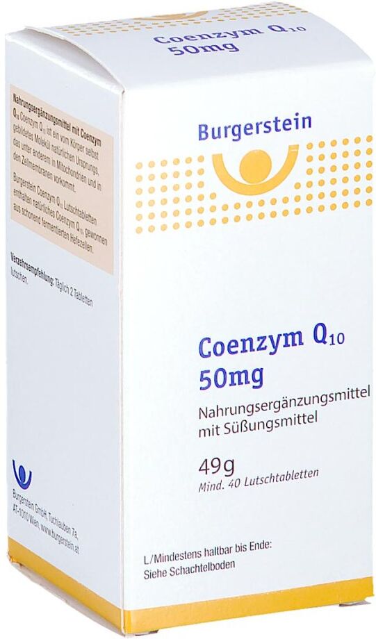 Burgerstein Coenzym Q10 - 50 mg Lutschtabletten 40stk