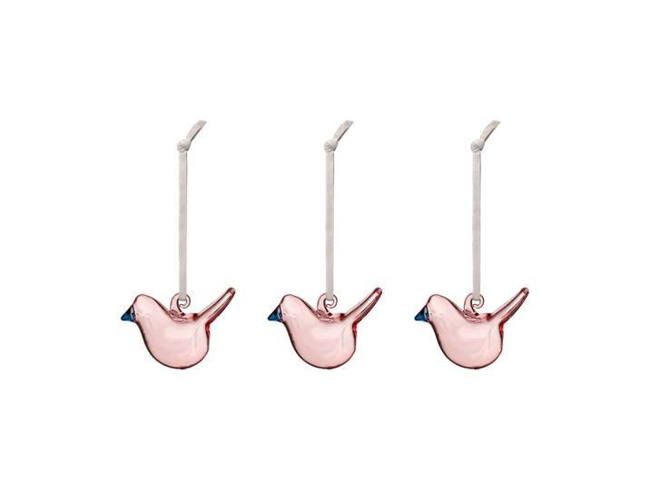 Iittala Oiseau en verre Iittala Rose, mini, lot de 3