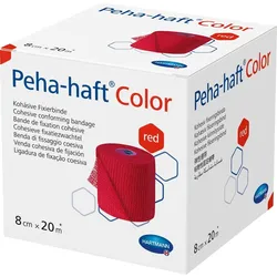 Peha-Haft Color Fixierbinde Latexfrei 8cmx20M Rot 1 ST