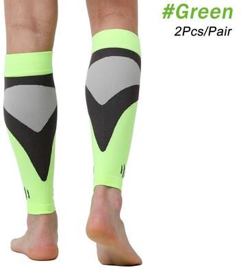 Uplifted Goods Professional Running Leg Compression And Shin Support Sleeves green s