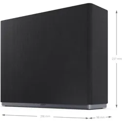 Sharp AQUOS Wireless Surround Subwoofer (1 Stk., 45 W), HiFi + Heimkino Lautsprecher, Schwarz