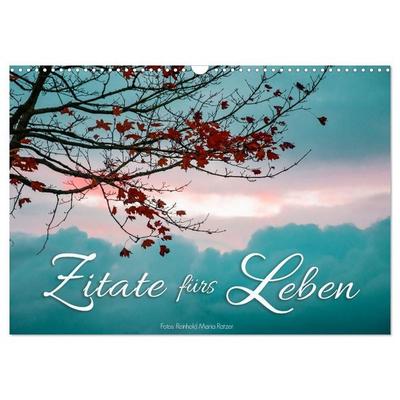 Zitate fürs Leben (Wandkalender 2027 DIN A3 quer), CALVENDO Monatskalender