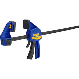 Irwin Einhandzwinge T524QCEL7, Quick-Grip Medium-Duty, 82mm Ausladung, Spannweite 600mm