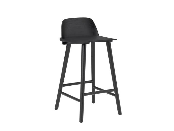 Muuto - Nerd Barhocker H 65 cm, schwarz