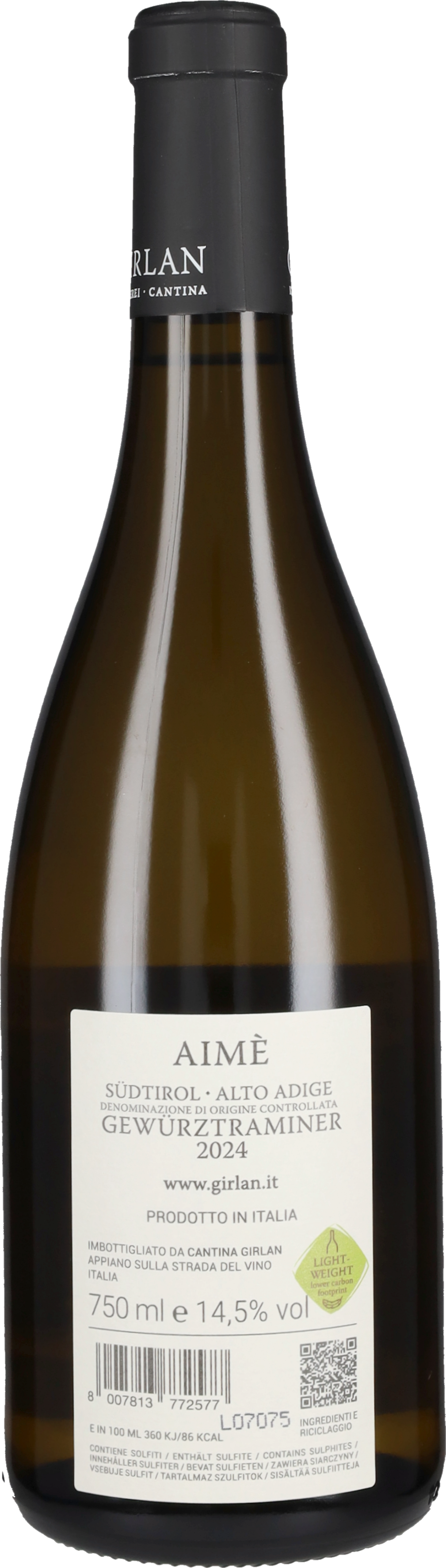 Gewurztraminer 'Aimé' Girlan 2024