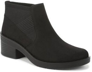 Women's Outlook Knit Ankle Boot by LifeStride in Black Fabric (Size 11 M)