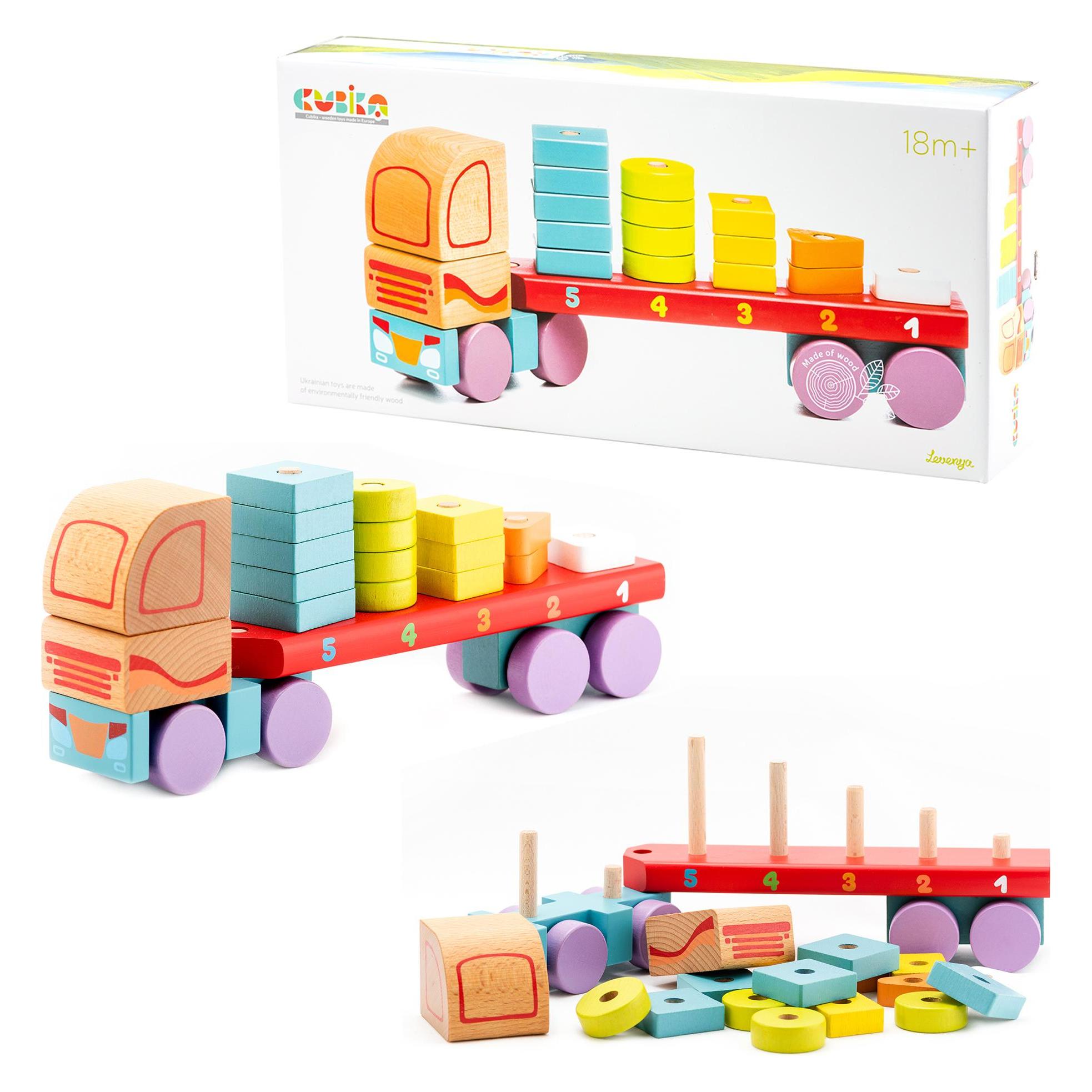 Cubika Truck mit geometrischen Figuren (13425)