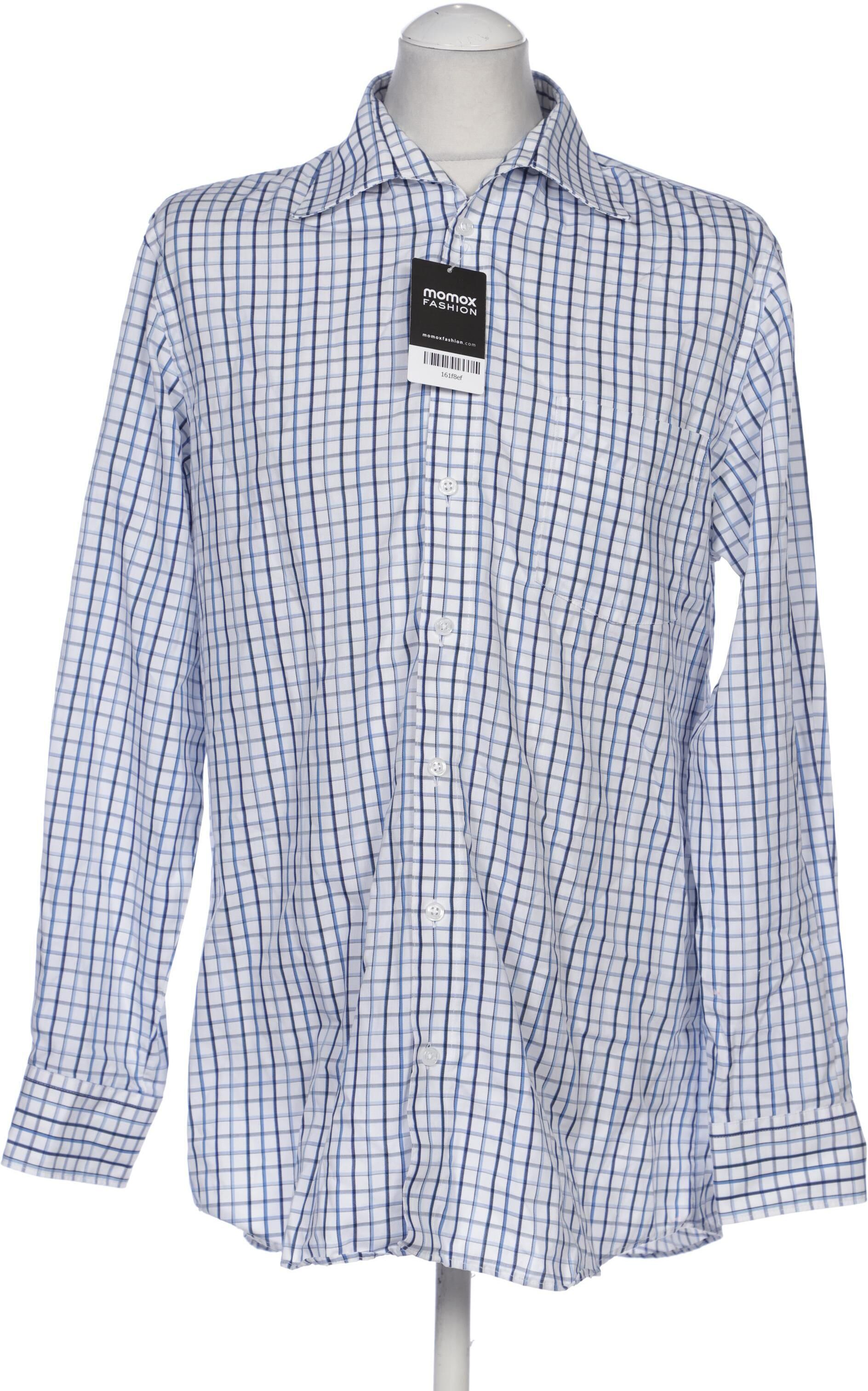 Walbusch Herren Hemd, Blau, Gr. 38, Baumwolle - Second Hand