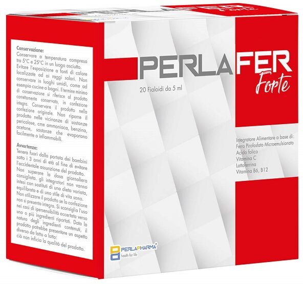 PERLA PHARMA Srl PERLAFER FORTE, 20 Fialoidi da 5 ml