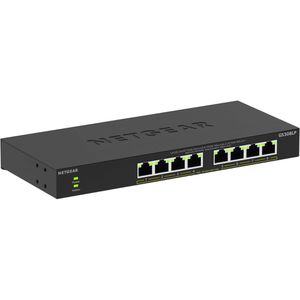 Netgear Switch SOHO Gigabit, GS308LP-100EUS, unmanaged, 8-Port, 1 Gbit/s, 8x PoE+