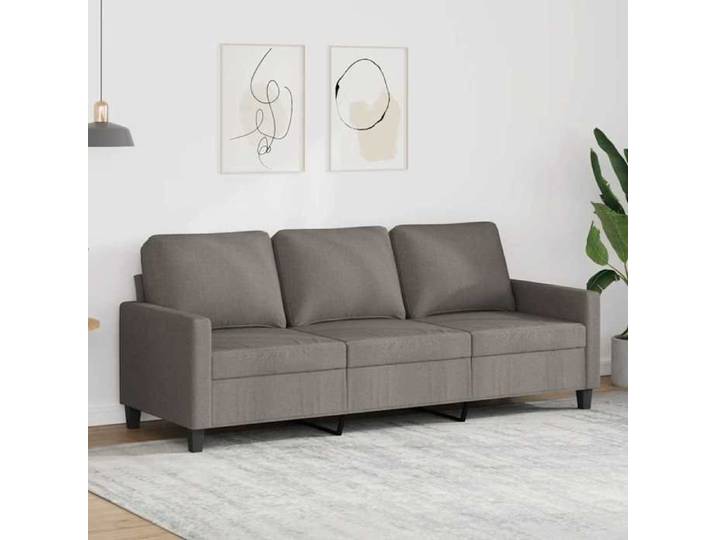 Sofa intérieure moderne Canapé à 3 places Taupe 180 cm Tissu(1285）