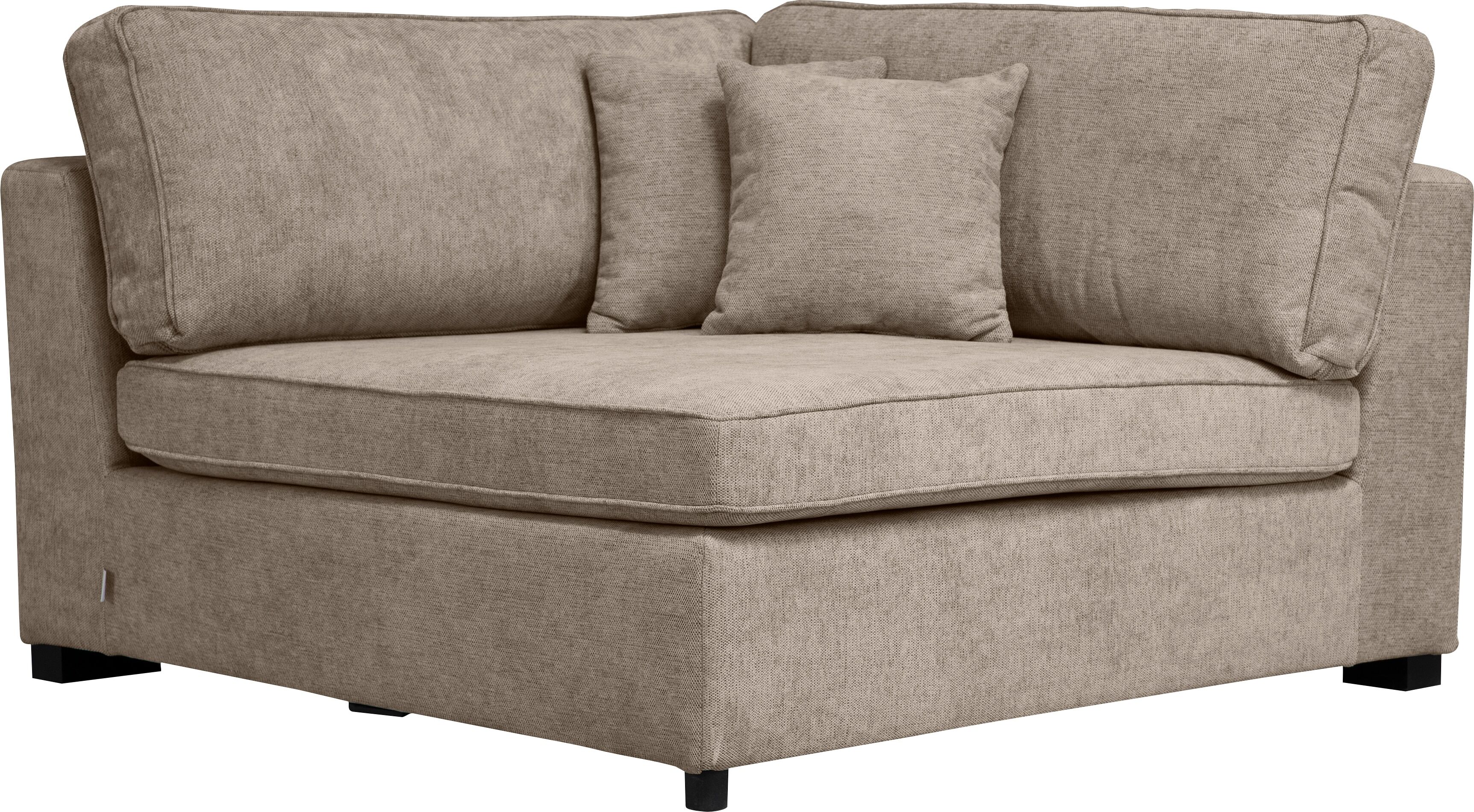Sofa HOME AFFAIRE "Skara XXL", beige (dunkelbeige), B:130cm H:86cm T:130cm, 100% Polyester, Sofas, Sofa-Element, Eckelement zur individuellen Polstergarnitur-Gestaltung