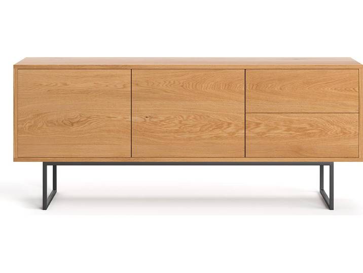 Commode Rekker en bois massif 180 cm\, chêne\, pièces design
