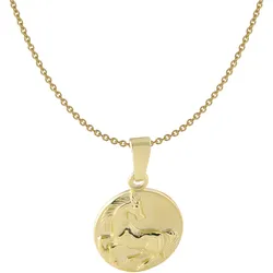 Acalee 50-1015 Kinder-Halskette mit Pferd-Anhänger 333 / 8K Gold, 40 cm