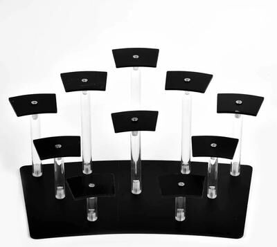 Inspire Essentials Acrylic Display Stand Multi Tier Cupcake And Collectible Organizer b