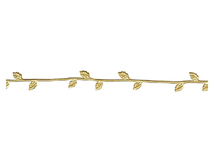 Rayher Wachs-Borte Gold 21 cm 2 Stück