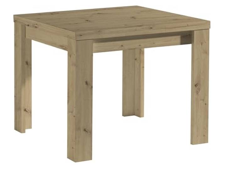 möbelando Kulissentisch >Monzi< (ausziehbar) in asteiche - 80x78x60cm (BxHxT)