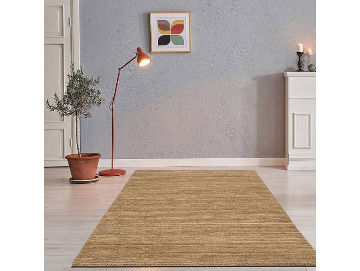 Tapis en laine UNI Marron/Ocre 60 x 90cm Laine