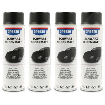 Presto 4x 500 ml Universal Spray, schwarz seidenmatt [Hersteller-Nr. 385810]