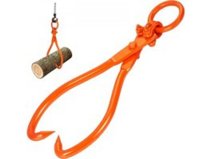 VEVOR Pince Forestière pour Troncs 457,2 mm Pince de Levage pour Bois Bûches Crochets 2 Griffes Pivotante Capacité de Charge 350 kg Pince à Bois en Acier pour Tracteurs VTT Camions Chariots Élévateurs