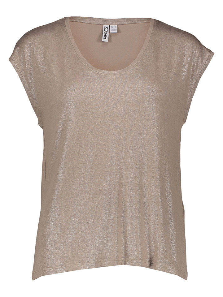 Pieces Shirt in Beige - S