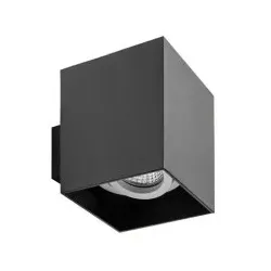 Brumberg 45203560 Wand-Anbaumodul quadratisch, schwarz struktur / weiss struktur, L x B: 90 x 90