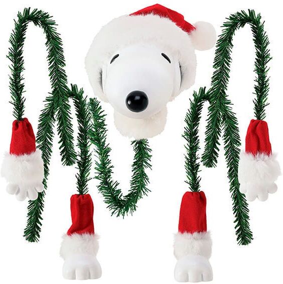 Peanuts by Possible Dreams Set of 5 Snoopy in a Cinch Christmas Ornaments