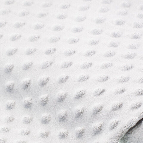Noppen-Fleece "Minky", grau