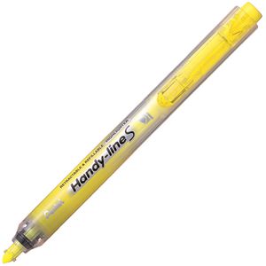 Pentel Textmarker Handy-Line S, Strichbreite 0,8 - 3,8 mm, Druckmechanik, gelb