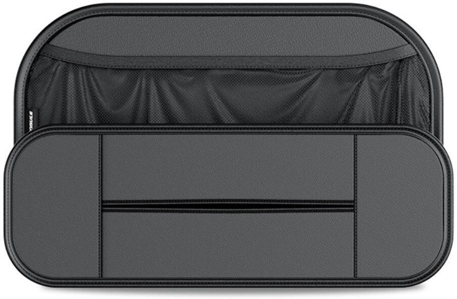 INCOVER Kunstlæder Bagsæde Organizer m. Smartphone Holder & Opbevaring - Sort