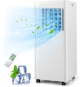 Costway 10000 BTU Portable Air Conditioner Cools up to 350 Sq wth 24H Timer