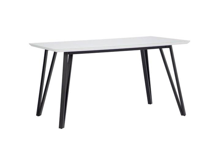 Carryhome Esstisch, Schwarz, Weiß, Metall, Glas, rechteckig, eckig, 90x76x140 cm, Esszimmer, Tische, Esstische, Glastische