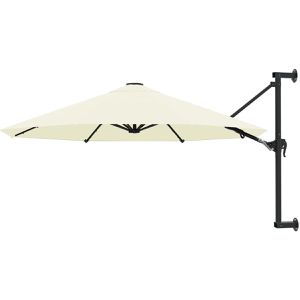 vidaXL Sonnenschirm 44863 , rund, Ø 300cm, sand, zur Wandmontage