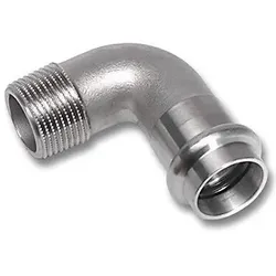 Sanha, Rohrverbindungstechnik, NiroSan-Press Kolano 90° PxGZ 54x2złączki (Pressverbindung)