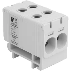 Universalklemme UK 35/2 A grau Leitungsklemme Anschlußklemme 4 Klemmstellen 2,5–35mm2 Pollmann 209 2090221