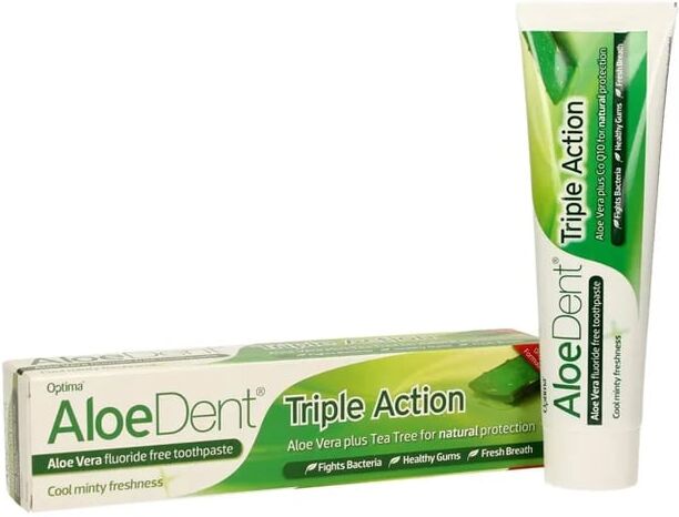 Optima Aloedent Dentífrico Aloe Vera Tripla Ação 100 ml